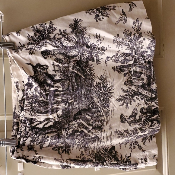 Cycle Boston Toile Wrap Mini Skirt Cream - Picture 4 of 7